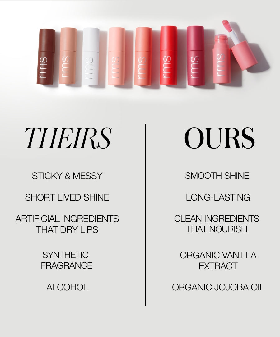 Legendary Lip Oil theirs vs ours