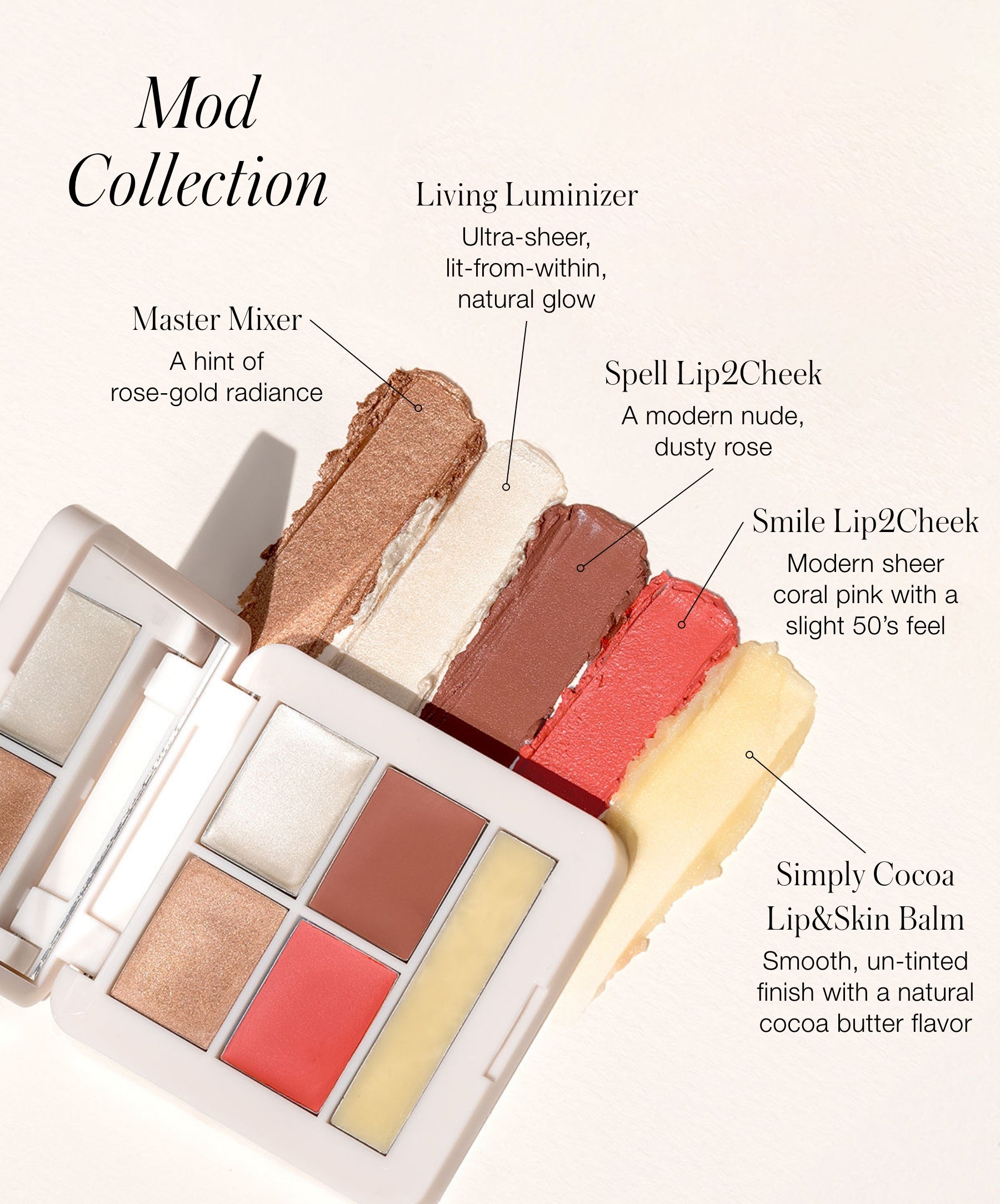 RMS Signature Set Mod Collection shade swatches 